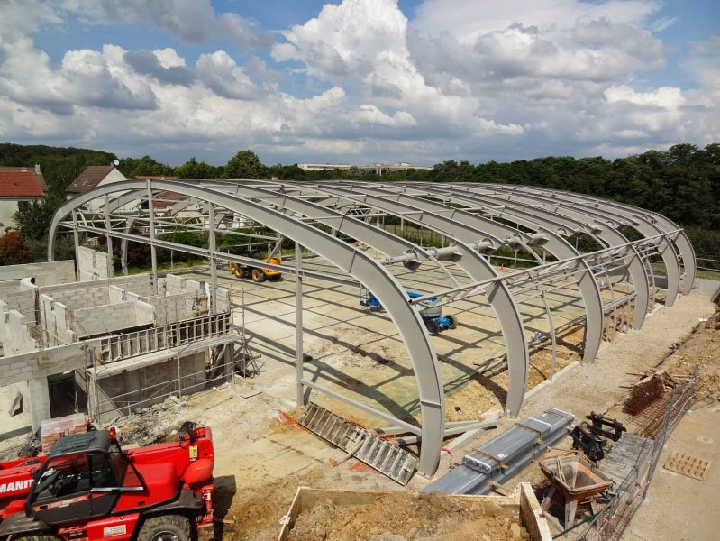 Construction de tennis couverts et d'une salle polyvalente à Orsay 2012