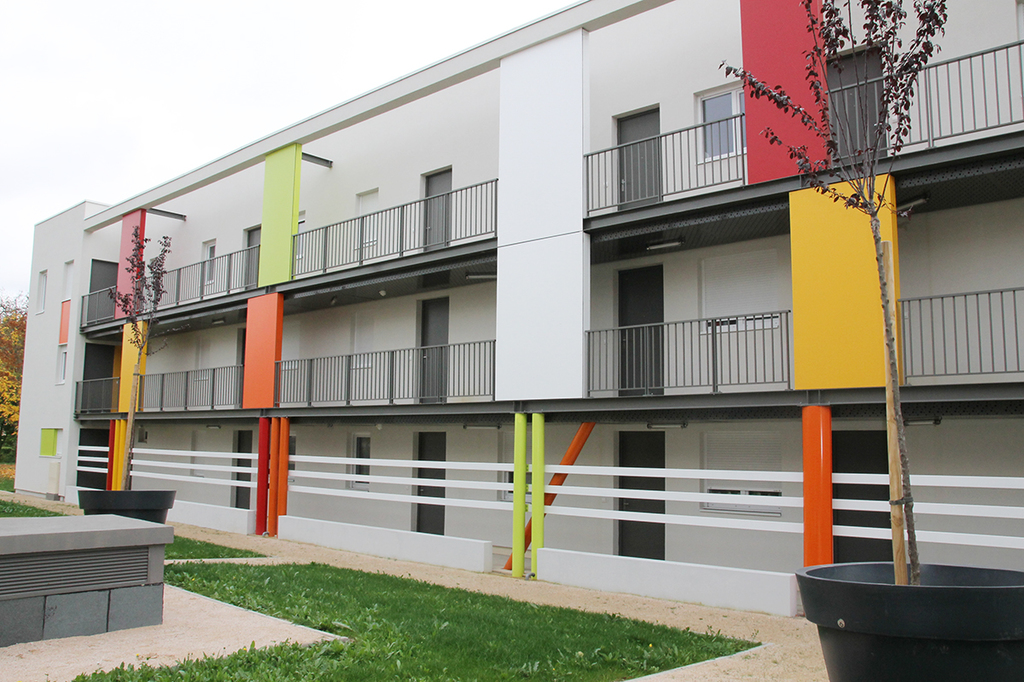 Construction du bâtiment Le jardin des Capucines à Dijon 2015