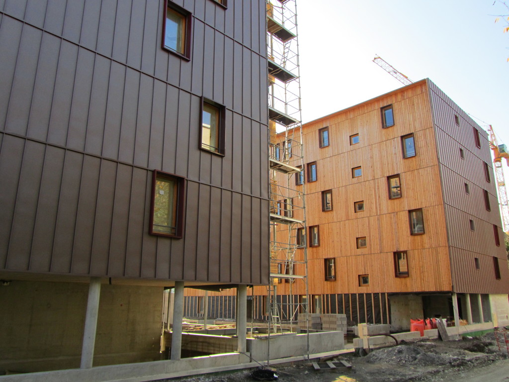 Construction de deux immeubles collectifs ZAC Blanche Monnier à Grenoble 2010